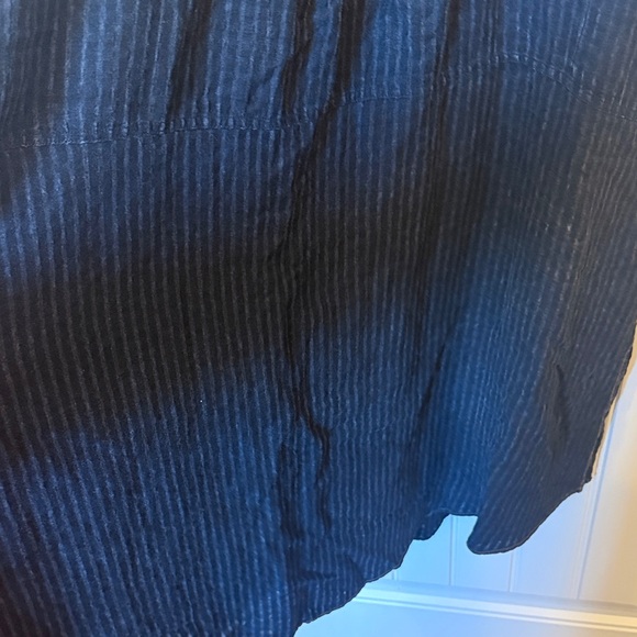 We The Free Black Pinstriped button down Shirt Dress - Picture 11 of 12